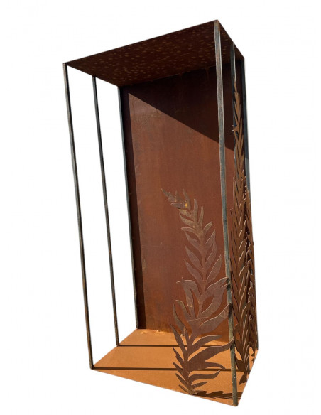 Start Offener Holzstapler mit Farnen auf 2 Seiten 110 cm hoch Kaminholzregal mit Farn

Höhe 110 cm
Breite 55 cm
Tiefe 36 cm
