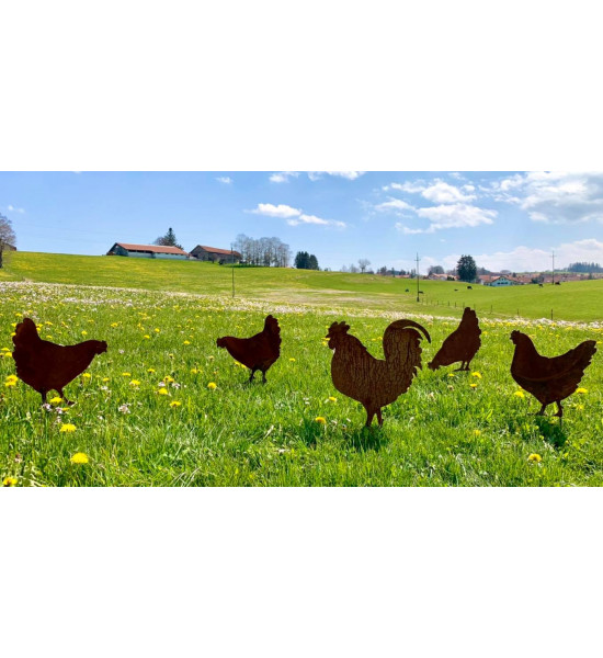 Stehendes Deko Huhn - 39 cm hoch