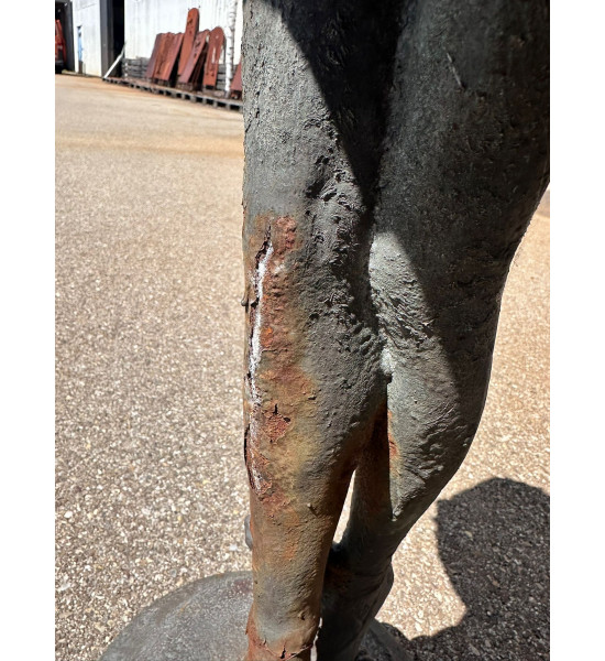 Gartendeko Rost Ausstellungstück - Ballerina Gusseisen Skulptur für den Garten - 2er Set je 125 cm hoch Ausstellungsstück aus un