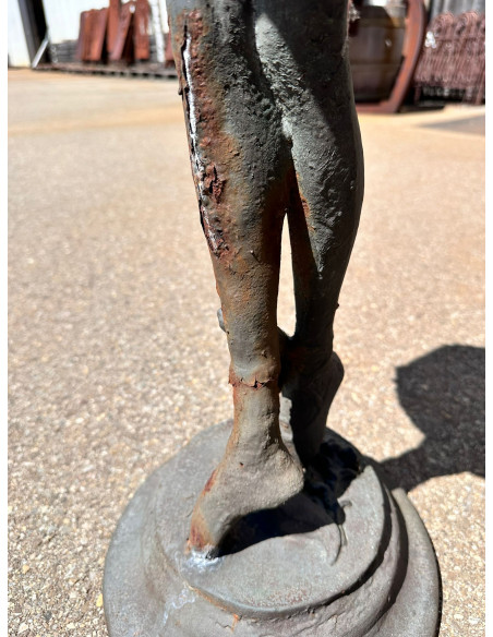 Gartendeko Rost Ausstellungstück - Ballerina Gusseisen Skulptur für den Garten - 2er Set je 125 cm hoch Ausstellungsstück aus un