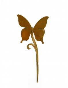 Beetstecker für Frühling und Sommer Papilio Schmetterling Gartenstecker auf Mini-Curl-Stab 35 cm hoch Schmetterling "Papilio" au 2