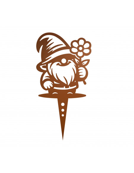 Start Beetstecker - Wichtel Nils mit Blume 