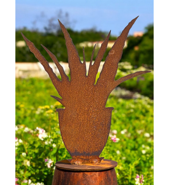 Blumen und Bäume Aloe im Topf, auf Platte - Höhe 24 cm 
Höhe 24 cm