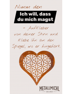 Deko Herz - Mandala -  zum Hängen - Ø 20 cm 2