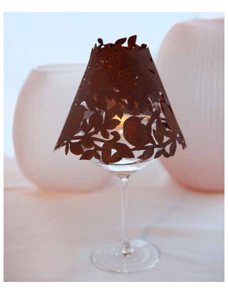 Weinglas Lampenschirm Weinglas Lampenschirm Vogelversteck 