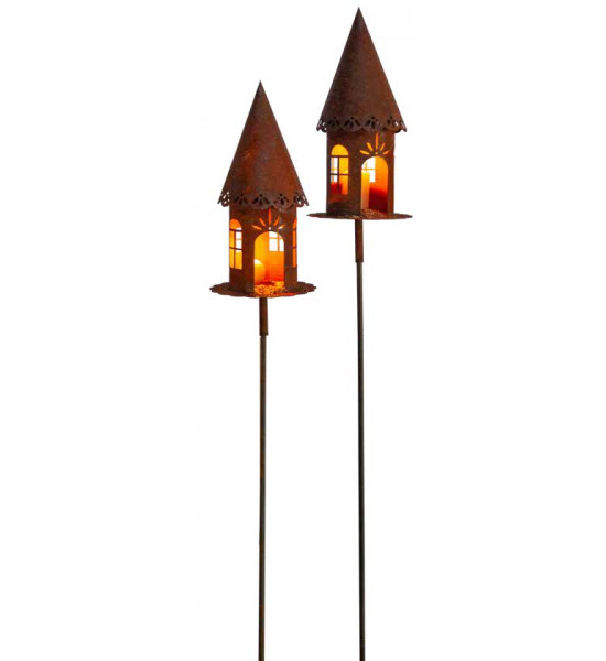 Futterstellen und Vogelhäuser romantisches Vogelhaus Höhe 45 cm - Vogelfutterhaus mit Spitzenboden Dieses Vogelfutterhaus aus Me