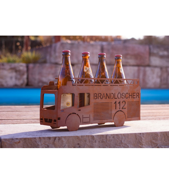 Start Brandlöscher - Getränkehalter für 4 Flaschen H: 18,5 cm, B: 43 cm, T: 10 cm