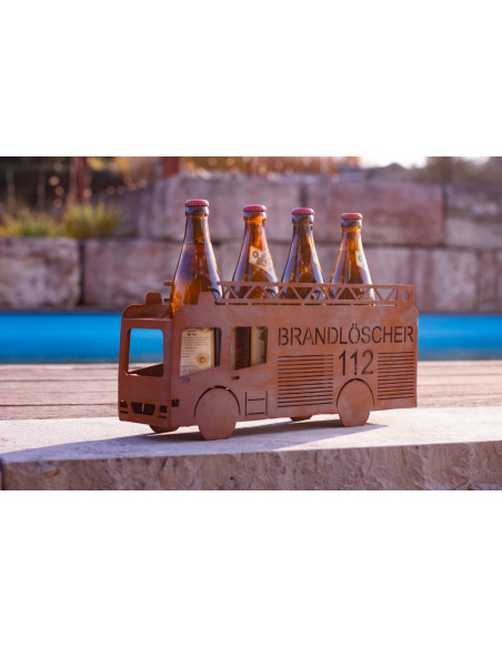 Start Brandlöscher - Getränkehalter für 4 Flaschen H: 18,5 cm, B: 43 cm, T: 10 cm Start Brandlöscher - Getränkehalter für 4 Flaschen H: 18,5 cm, B: 43 cm, T: 10 cm