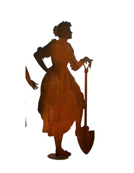 Gärtner Figur Große Gärnterin Figur - Doris - mit Spaten 172 cm hoch Höhe 172 cm Gärtner Figur Große Gärnterin Figur - Doris - mit Spaten 172 cm hoch Höhe 172 cm