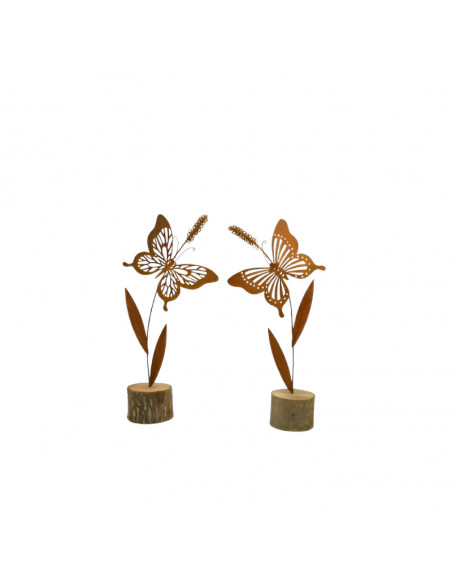 Blume mit Schmetterling - Höhe 31 cm 
Höhe 31 cm
Breite 17 Blume mit Schmetterling - Höhe 31 cm 
Höhe 31 cm
Breite 17