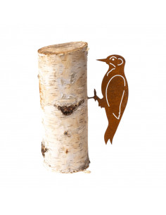 Gartendeko Rost Deko Specht mit Schraubengewinde - Höhe 25 cm 
Breite 11 cm
Höhe 25 cm