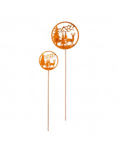 Start Deko Gartenstecker - Hirsch mit Berge - Höhe 128 cm 
Höhe 128 cm
Breite 28 cm
