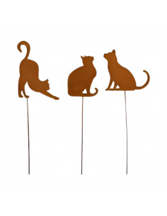 Deko Katzen und Mäuse Deko Katzen Gartenstecker - 3er-Set – Länge 39 cm 
Länge 39 cm
Breite 8 cm