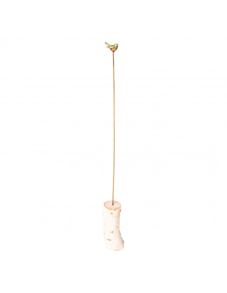 Vogel Deko Keramikvogel auf Metallstab – Gartenfigur zum Stecken - Höhe 105 cm 
breite 7,5 cm
Höhe 105 cm

Keramikvogel auf 