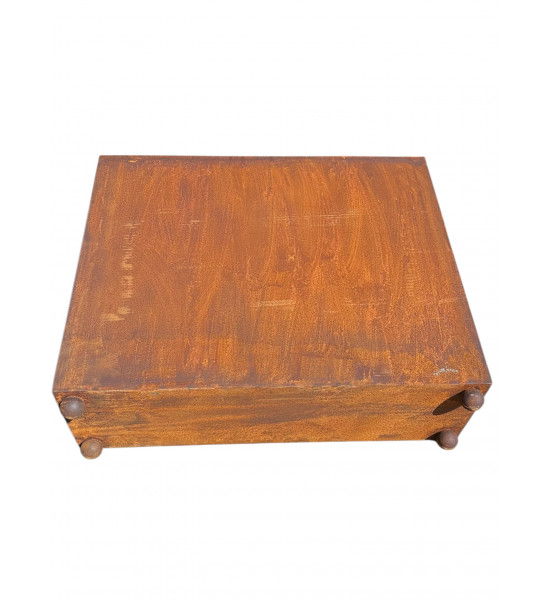 Hochbeet Metall Pflanztopf Metall Rechteckig 74 x 22 cm Höhe 54 cm 74x22, h= 54 cm