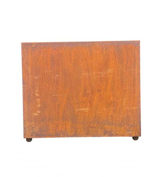 Hochbeet Metall Pflanztopf Metall Rechteckig 74 x 22 cm Höhe 54 cm 74x22, h= 54 cm