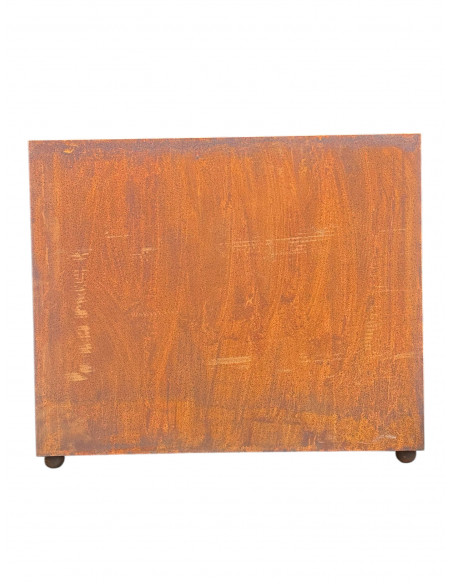 Hochbeet Metall Pflanztopf Metall Rechteckig 74 x 22 cm Höhe 54 cm 74x22, h= 54 cm