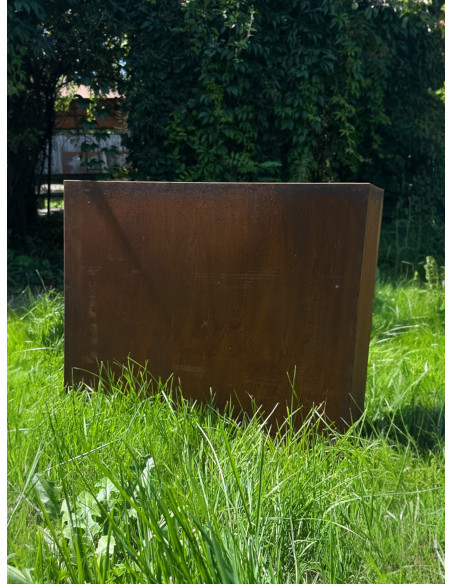 Hochbeet Metall Pflanztopf Metall Rechteckig 74 x 22 cm Höhe 54 cm 74x22, h= 54 cm