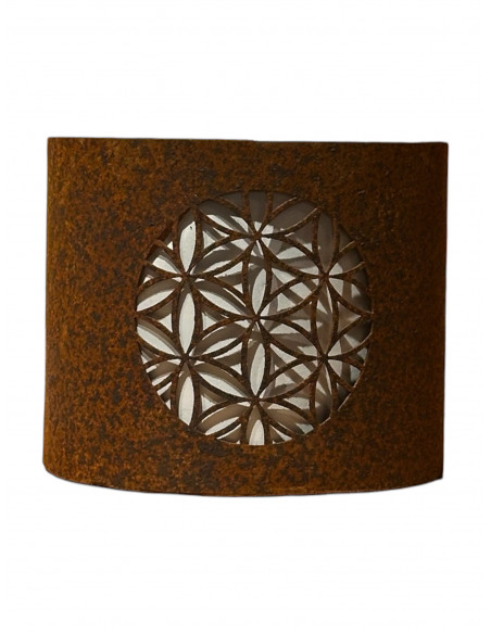 Start Windlicht Mini „Blume des Lebens“ - Höhe 9 cm 
Höhe 9 cm
Breite 7,5 cm

Dieses dekorative Mini-Windlicht überzeugt mit