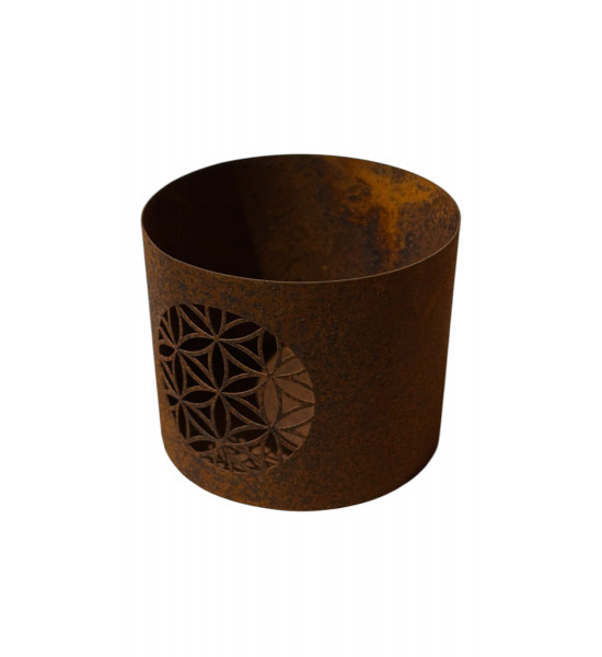 Start Windlicht Mini „Blume des Lebens“ - Höhe 9 cm 
Höhe 9 cm
Breite 7,5 cm

Dieses dekorative Mini-Windlicht überzeugt mit