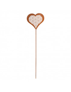 Gartenstecker Herz Gartenstecker Herz - Blume des Lebens – Breite 20 cm 
Höhe 80 cm
Breite 20 cm
Dieser Gartenstecker in He