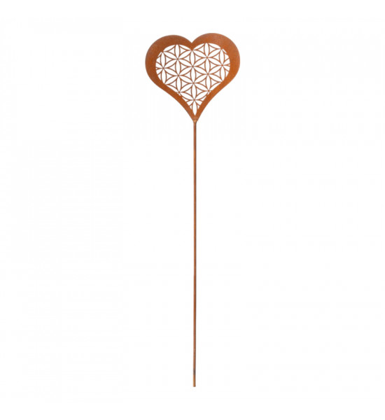 Gartenstecker Herz Gartenstecker Herz - Blume des Lebens – Breite 20 cm 
Höhe 80 cm
Breite 20 cm

Dieser Gartenstecker in He