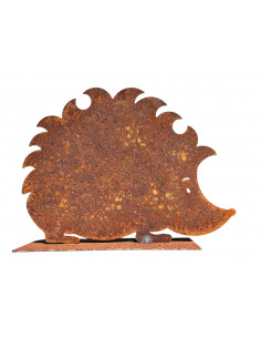 Herbstdeko fröhlicher Gartenigel Figur - 15 cm breit - Igel Herbstdeko Dieser herbstliche Geselle sucht bei dir im Garten ein Pl
