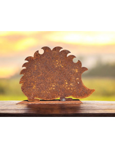 Herbstdeko fröhlicher Gartenigel Figur - 15 cm breit - Igel Herbstdeko Dieser herbstliche Geselle sucht bei dir im Garten ein Pl 2