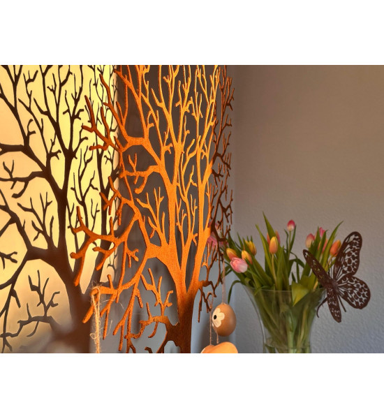 Ginkgo Lebensbaum Wunschbaum - Filigraner Deko Baum aus Edelrost - Höhe 70 cm Entstanden ist dieser Baum aus Idee für eine Hochz