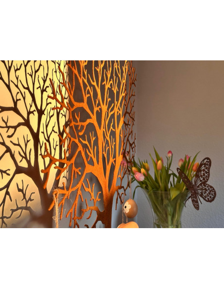 Ginkgo Lebensbaum Wunschbaum - Filigraner Deko Baum aus Edelrost - Höhe 70 cm Entstanden ist dieser Baum aus Idee für eine Hochz