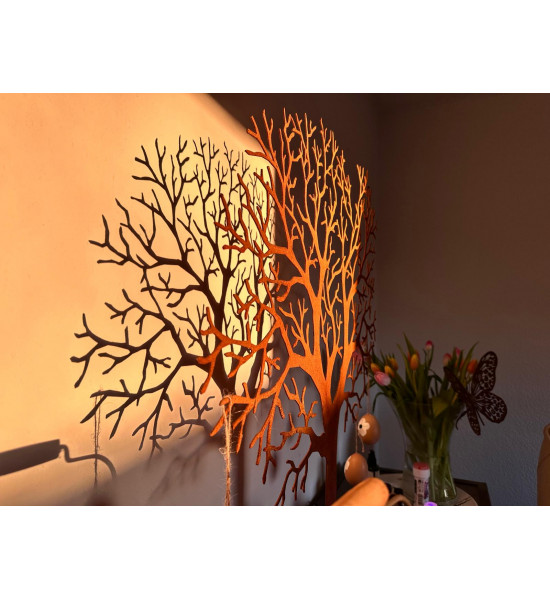 Ginkgo Lebensbaum Wunschbaum - Filigraner Deko Baum aus Edelrost - Höhe 70 cm Entstanden ist dieser Baum aus Idee für eine Hochz