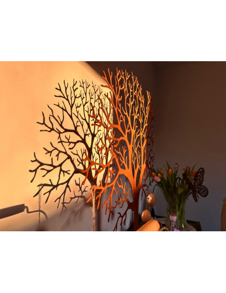 Ginkgo Lebensbaum Wunschbaum - Filigraner Deko Baum aus Edelrost - Höhe 70 cm Entstanden ist dieser Baum aus Idee für eine Hochz