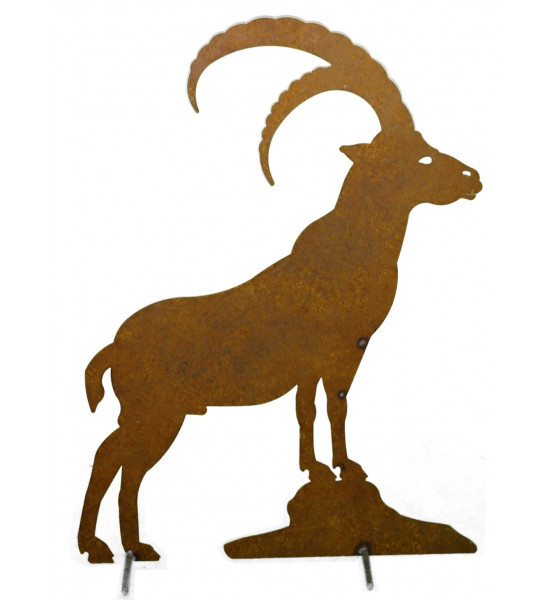 Allgäu Deko Steinbock 60 cm groß zum Stellen H:  60 cm
B:  46 cm
mit Querstäben zum stellen
