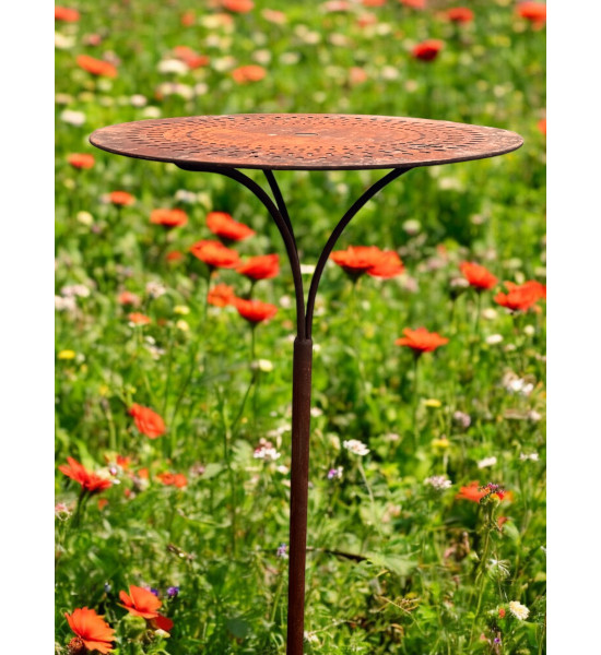 Tische, Stühle und Möbel großer Garten Stecktisch -Paris- 60 cm Ø - Höhe 115 cm In der Wiese, im Park oder überall, wo du einen