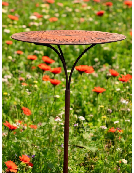 Tische, Stühle und Möbel großer Garten Stecktisch -Paris- 60 cm Ø - Höhe 115 cm In der Wiese, im Park oder überall, wo du einen  Tische, Stühle und Möbel großer Garten Stecktisch -Paris- 60 cm Ø - Höhe 115 cm In der Wiese, im Park oder überall, wo du einen