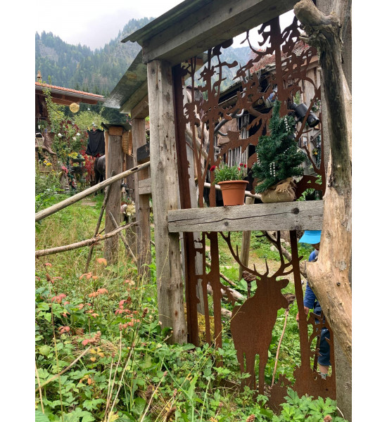 Wild Paravent - Hirsch - 200 x 90 cm...