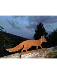 Fuchs und Wolf Fuchs Mini - Länge 30 cm - rostiger Deko Fuchs Gartenfigur Edelrost-Fuchs Mini Länge 30 cm
Höhe 11 cm 2