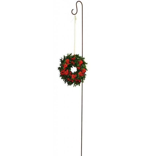 Gartendeko Rost Rost Gartenstecker mit Haken -  Höhe 130 cm Edelrost Gartenstecker mit Haken zum Aufhängen von Gartendeko

Höh