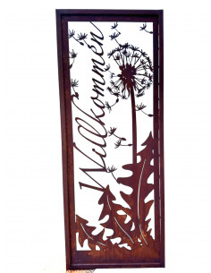 Pusteblumen Pusteblumen Stele Willkommen mit Umrandung - Höhe 160 cm - Breite 65 cm 
Höhe 160 cm
Breite 65 cm
