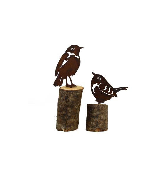 Tiere mit Baumspieß Direktstecker Zaunkönig sitzend - Höhe 8,6 cm 