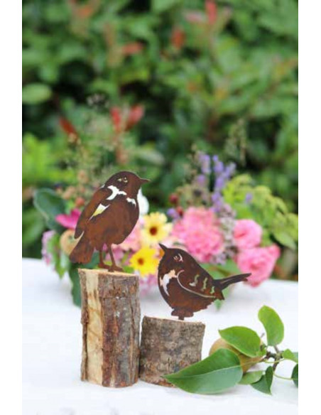 Tiere mit Baumspieß Direktstecker Zaunkönig sitzend - Höhe 8,6 cm 