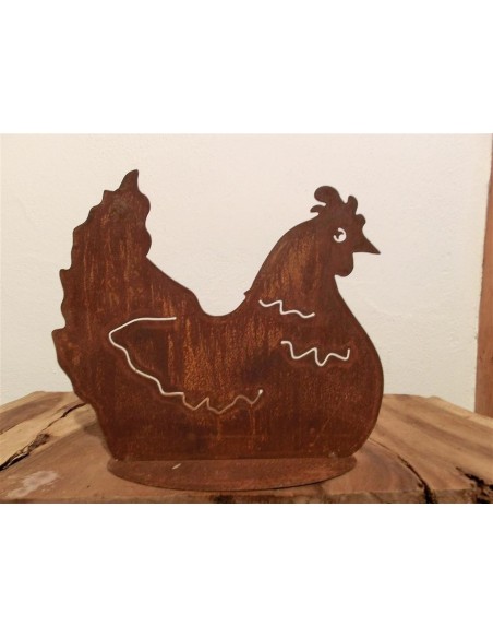 Henne sitzend h 32 cm