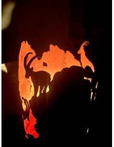 Windlichter & Laternen Steinbock Windlicht - Höhe 35 cm - Alpenländisches Kerzen Flair 
auf 3 Kugeln
Höhe 35 cm
Ø 
 2