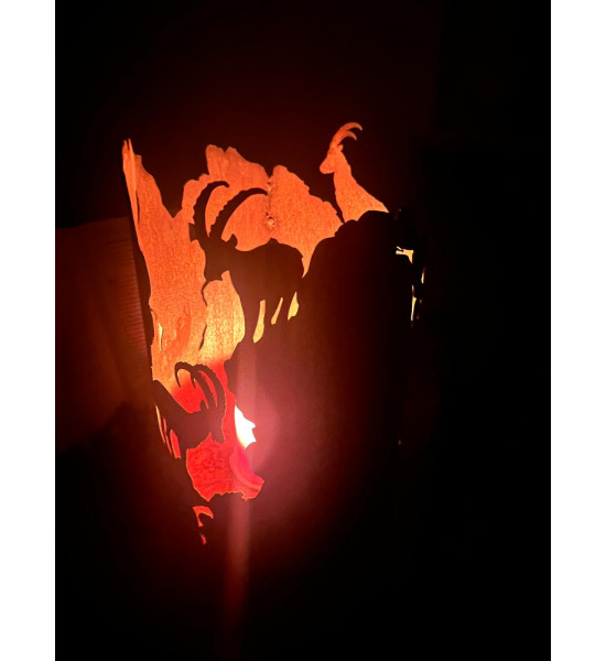 Windlichter & Laternen Steinbock Windlicht - Höhe 35 cm - Alpenländisches Kerzen Flair 
auf 3 Kugeln
Höhe 35 cm
Ø 
