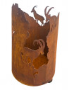 Steinbock Windlicht - Höhe 35 cm - Alpenländisches Kerzen Flair