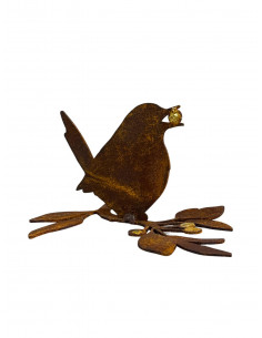 Winterdeko Vogel - Beerendieb - mit Goldenbeeren für Vasen - Höhe 7 cm 
Diese süße Beerendieb sucht sich seinen Wintervorat und