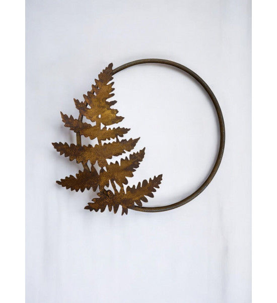 Deko zum Hängen Farn am Ring zum Hängen - Ø 30 cm - Farnblatt Farnblatt an 8 mm Metall-Ring zum Aufhängen.

Durchmesser 30 cm
