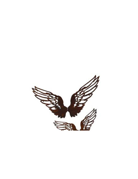 Engel basteln und Engelsflügel XL Engelsflügel Metall 90 cm breit - mit großen Ausschnitten 
Breite 90 cm
Höhe 43 cm
