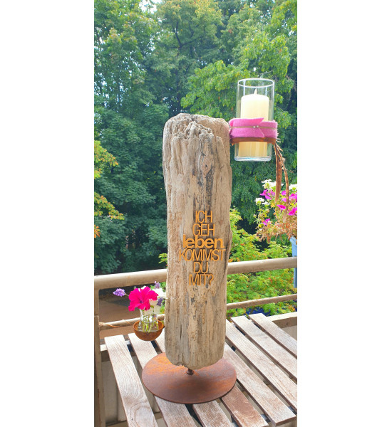 Platte Ø 22 cm mit Rohr 12 cm - Standplatte für...