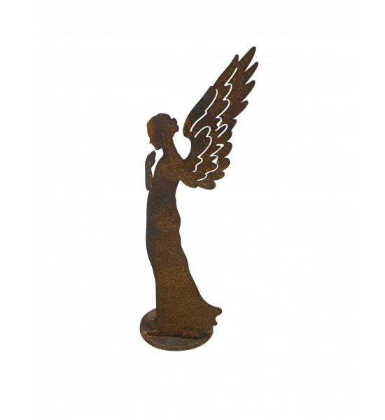 Weihnachtsdeko kleiner Engel Santine 20 cm - Mit Platte für Teelicht 
Höhe 20 cm
Breite 6 cm
auf Platte Ø 5
